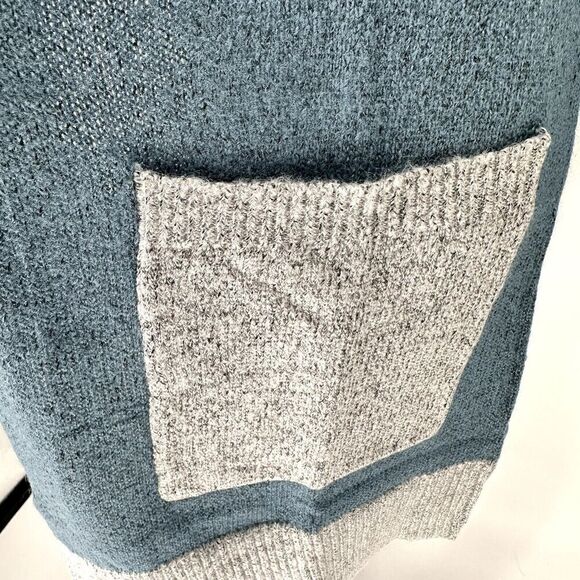 Stitch Fix Lety & Me Cardigan Blue/Gray Color Block Open front LongSleeve Size M - Picture 7 of 9